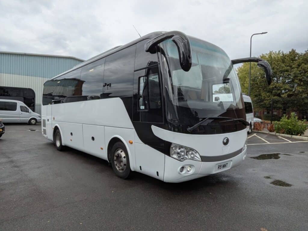 24 seater coach front exterior
