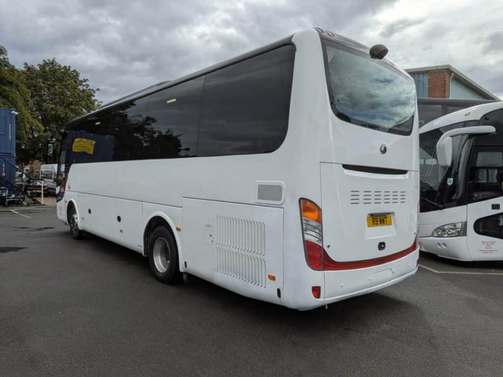 29 seater coach rear exterior