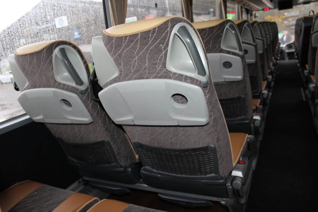 50 seater coach seat back detail